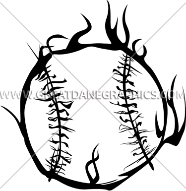 Baseball Smoke Glow - Illustration (375x385)