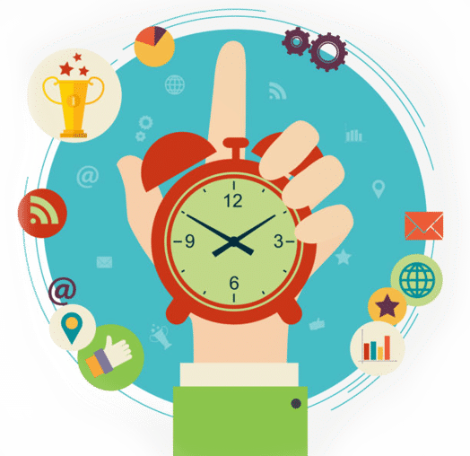 Information Technology Service Provider - Time Management Time Clipart (524x508)