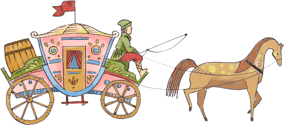 Horse - Golden Carriage Animated Gif (1000x543)
