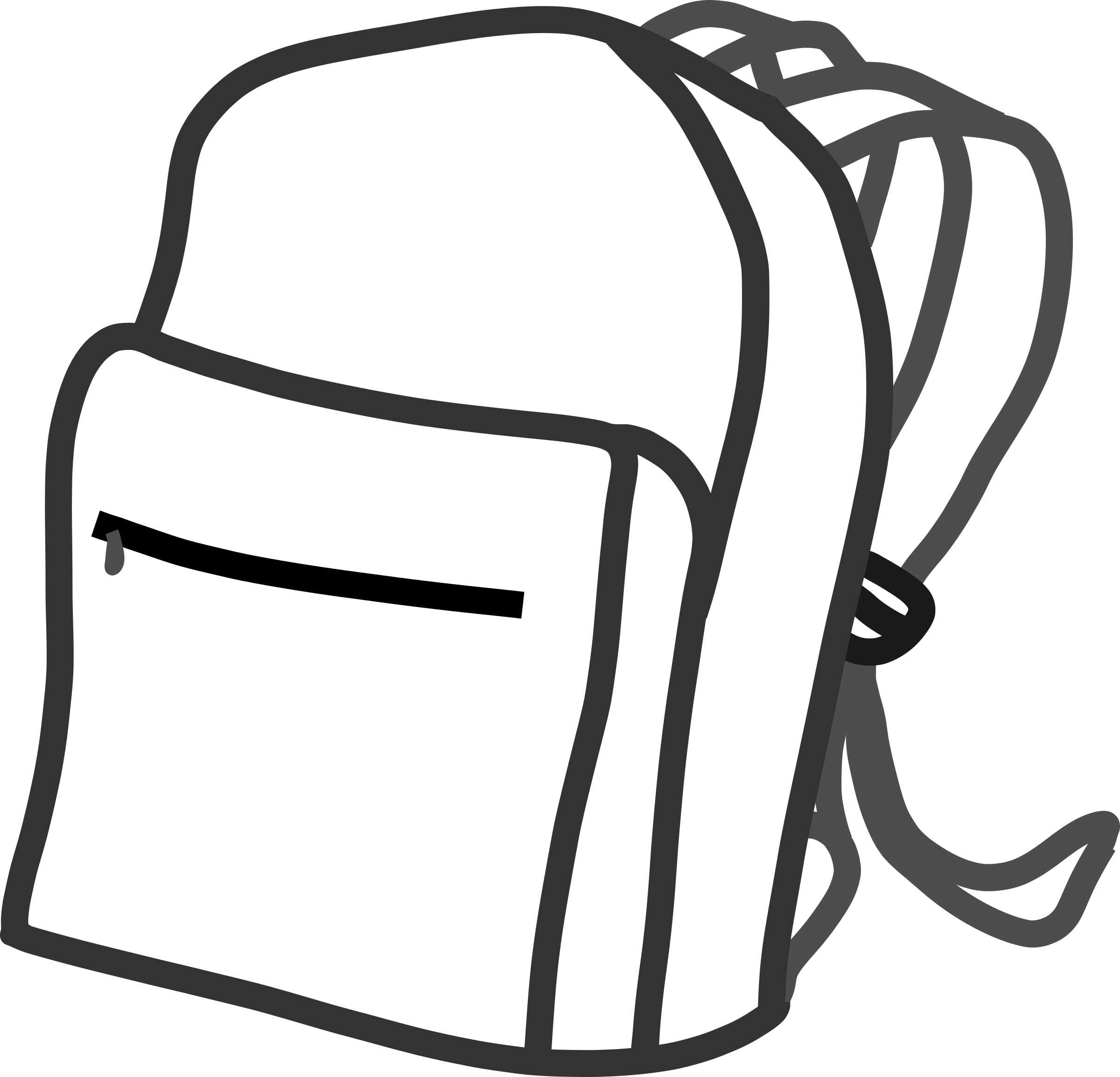 Clipart - Draw A School Bag (2400x2308)