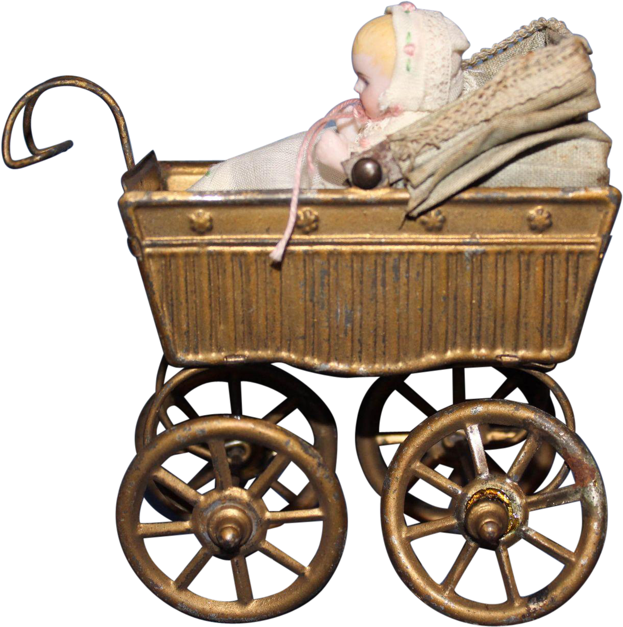 Tin Doll Carriage And Baby Doll - Baby Transport (1222x1222)