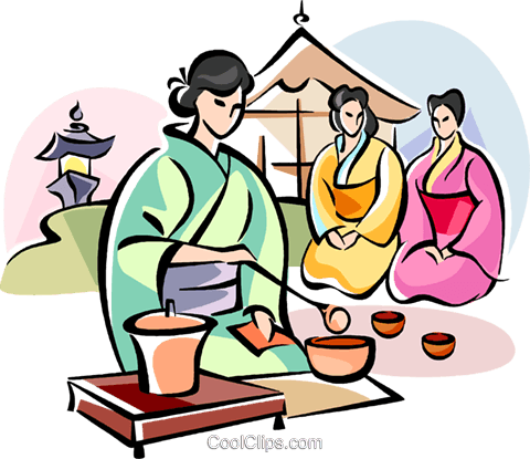 Japanese Tea Ceremony Clipart 2 By Tina - Japanese Tea Ceremony Clipart (480x415)
