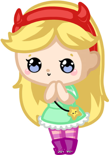 Princess Star Butterfly Kawaii Edition By Xnekorux - Imagenes De Star Vs Las Fuerzas Del Mal Anime (600x737)