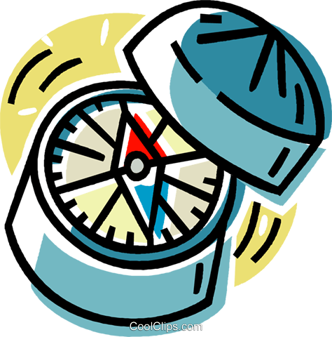 Compass Royalty Free Vector Clip Art Illustration - Compass Royalty Free Vector Clip Art Illustration (474x480)