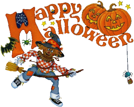 Cute Halloween Clip Art - Happy Halloween Clip Art (433x346)