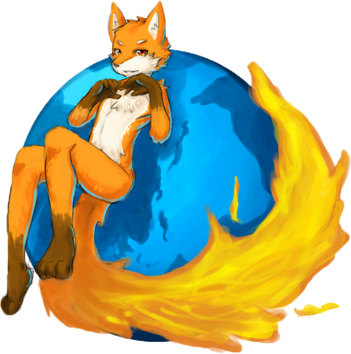 43705198 - Furry Firefox Icon (500x503)