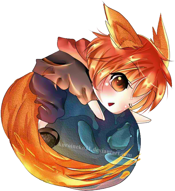 I'm Firefox Don't Hesitate To Drop Me An Ask Or Something - Fire Fox Anime (700x780)