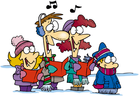 Santasearch Music - Christmas- Tis' The Season, Carolers Card (468x323)