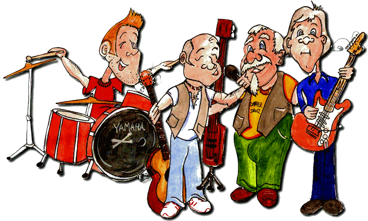 Cartoon Of Rock Band (740x460)