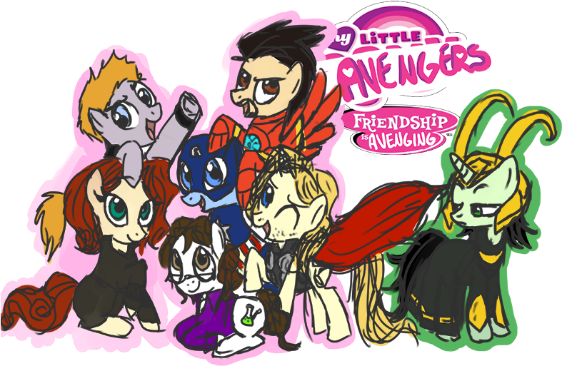 Ey Friendship Anenging Pony Loki Hulk Nick Fury Pink - My Little Pony: Friendship Is Magic Fandom (800x566)