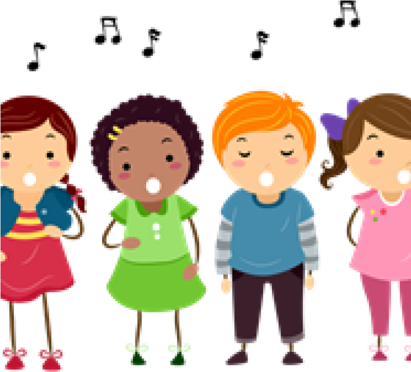 Courageous Kids Lead The Worship Service - Kids Singing Clipart (800x800)
