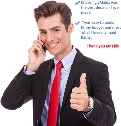 Nyc Cleaning Services - Man Working On Computer (400x460)