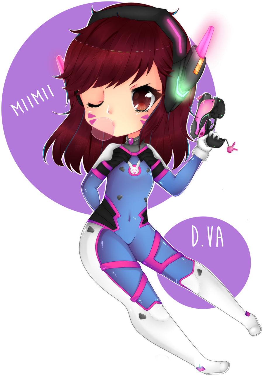 28 Collection Of Dva Drawing Chibi - D Va Fanart Chibi (1024x1376)