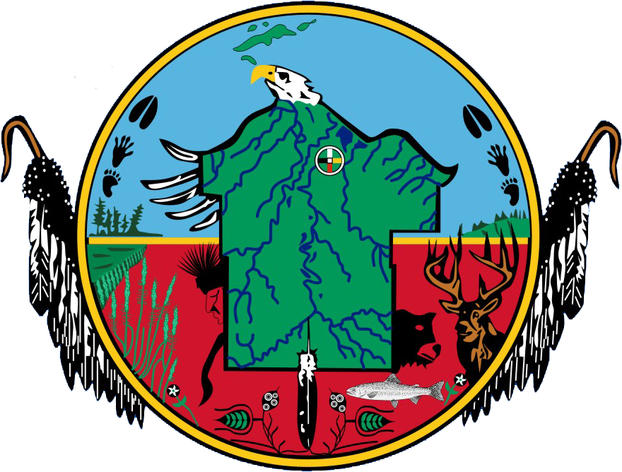 Bad River Band Of Lake Superior Chippewa - Bad River Tribe Logo (880x668)