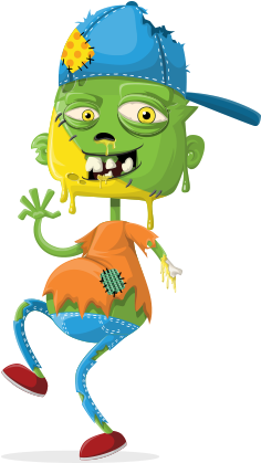 Me, The Zombie - Cartoon (440x464)