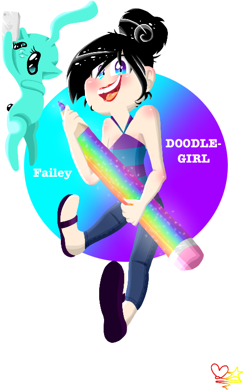 D00dle Girl Poster By D00dle Girl - Poster (500x850)