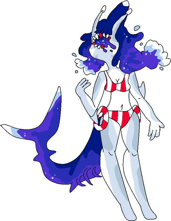 Teeth Eye Slug Girl [open] By P0ltergeistsp00k - Cartoon (690x874)