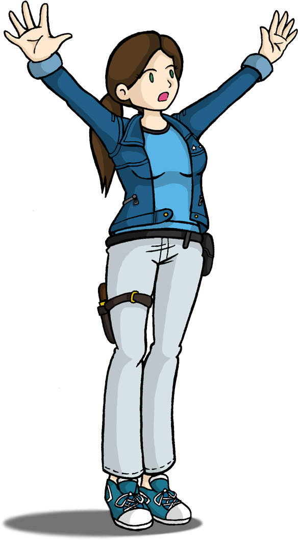 Vector Cartoon Image Of A Funny Gray Zombie With Big - Apocalypse Outfit Drawing (656x1073)