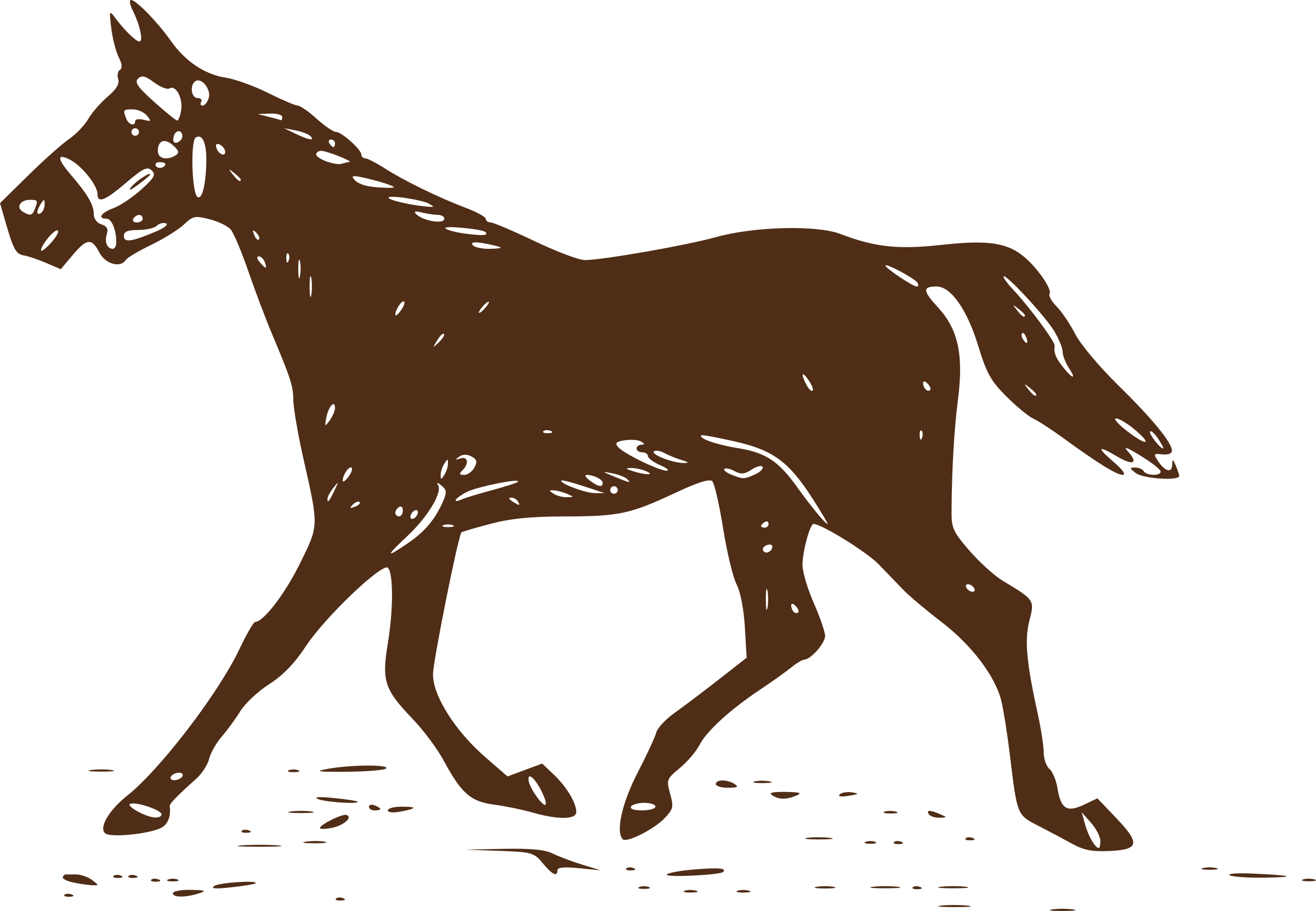 Mare Clipart Trot - Sorrel (2400x1662)