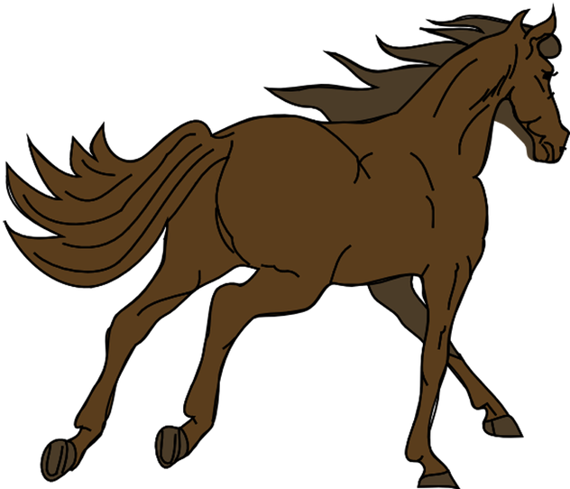 Poster Animals Horse Animal Stallion Gelding Mare Ride - Back Of A Horse Cartoon (640x545)