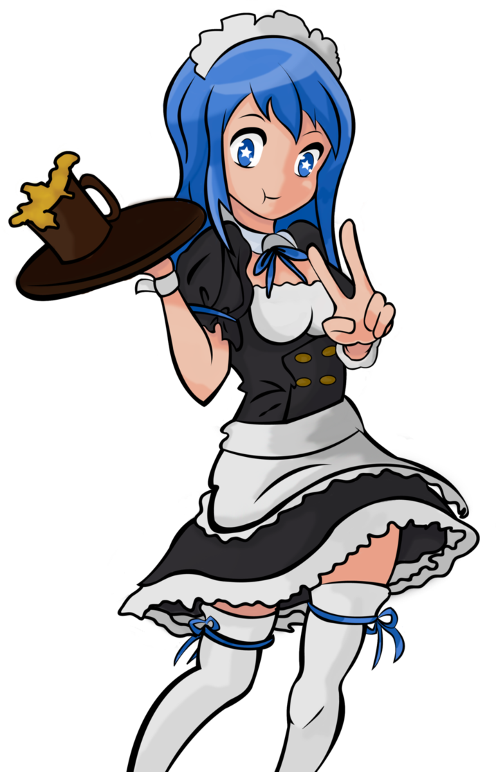 Aqua Maiden By Darkpinkboy - Digital Media (717x1115)