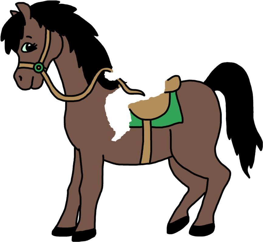 Choose Options From The Dropdown Menus Beneath The - Cartoon Girl Horse (1000x1000)