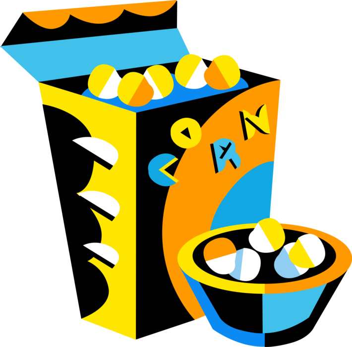 Vector Illustration Of Popping Corn Popcorn Snack Food - Vector Illustration Of Popping Corn Popcorn Snack Food (710x700)