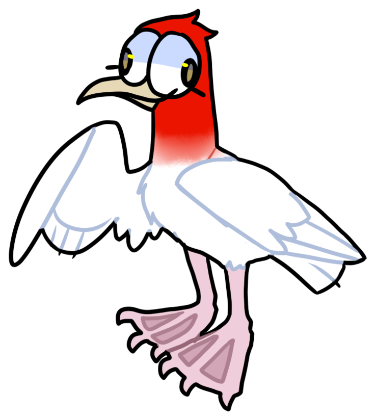 Silly Birb By Seagull-city - Cartoon (860x929)