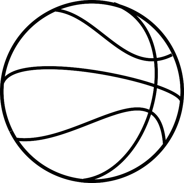 Basketball Graphic - Basketball Clip Art Black And White (640x639)
