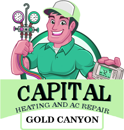 Get Fast Heating And Ac Service - Cartoon (444x456)