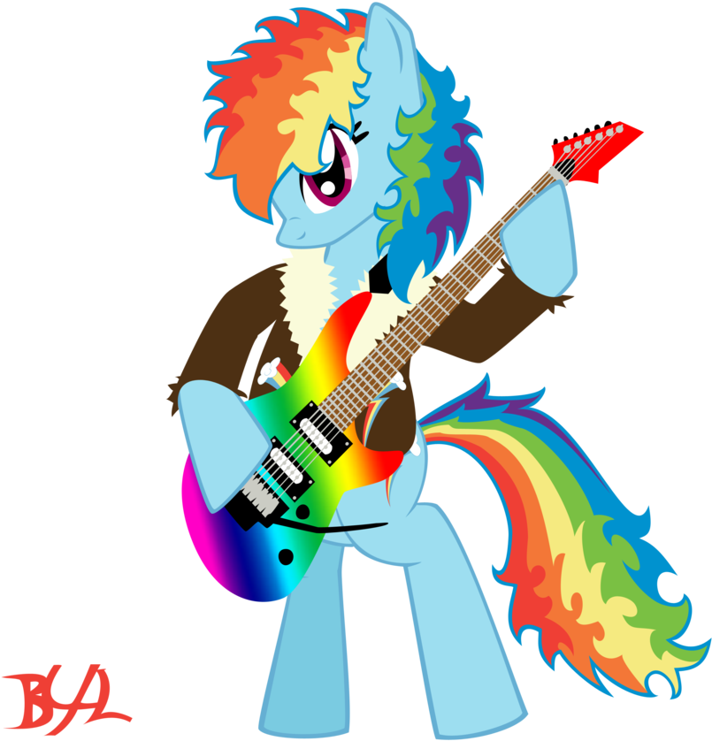 Rockin' Rainbow Dash By Bronybiscuitbites Rockin' Rainbow - Rainbow (900x900)