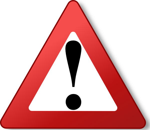 Warning Sign Clip Art At Clker Com Vector Clip Art - Warning Sign Png (600x517)