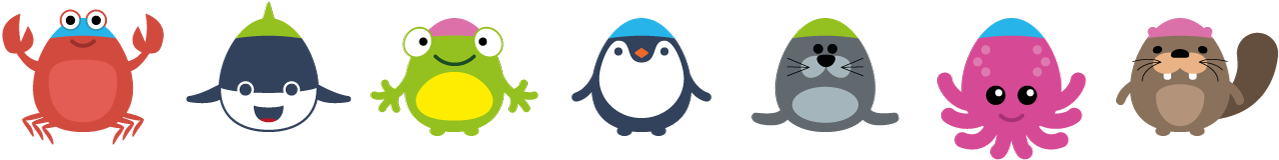 Sea Creature Character Illustrations - Sea (1500x239)