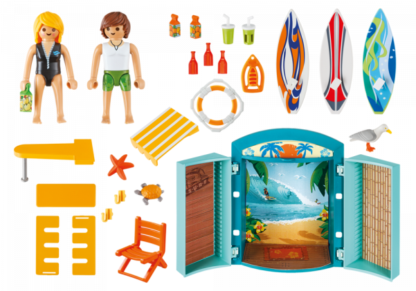 Playmobil ® 5641 Surf Shop Play - Playmobil City Life, Surf Shop (600x600)