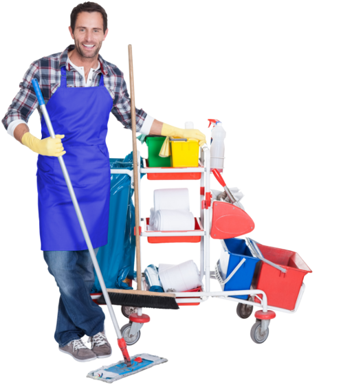 It's Clean Around - Housekeeping Man (532x609)