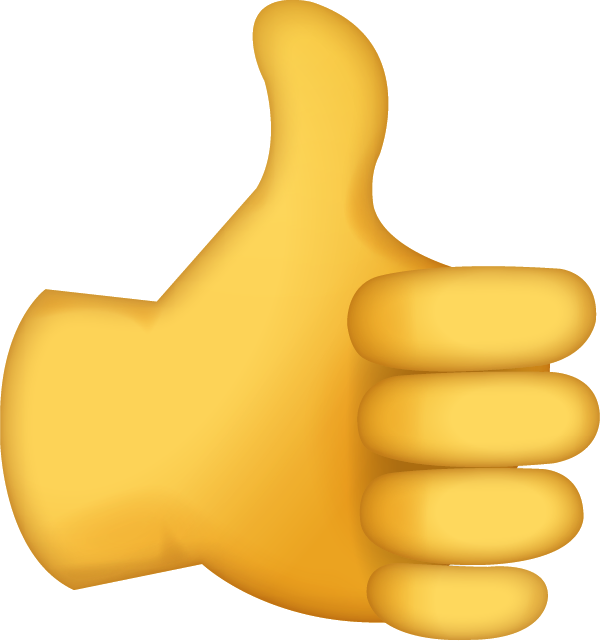 Thumb Signal Emoji Ok Clip Art - Thumbs Up Emoji Png (600x641)