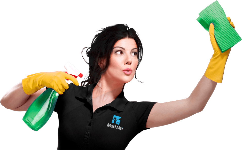About Us About Us Maid Mia Woman Clean - Lady Cleaning Mop Png (937x581)