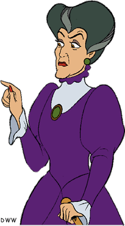 Evil Step Mom Clipart - Evil Stepmother From Cinderella (278x467)