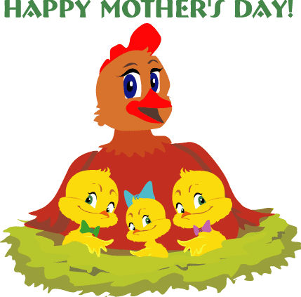 Hen And Chicks - Mother Hen Clip Art (429x423)