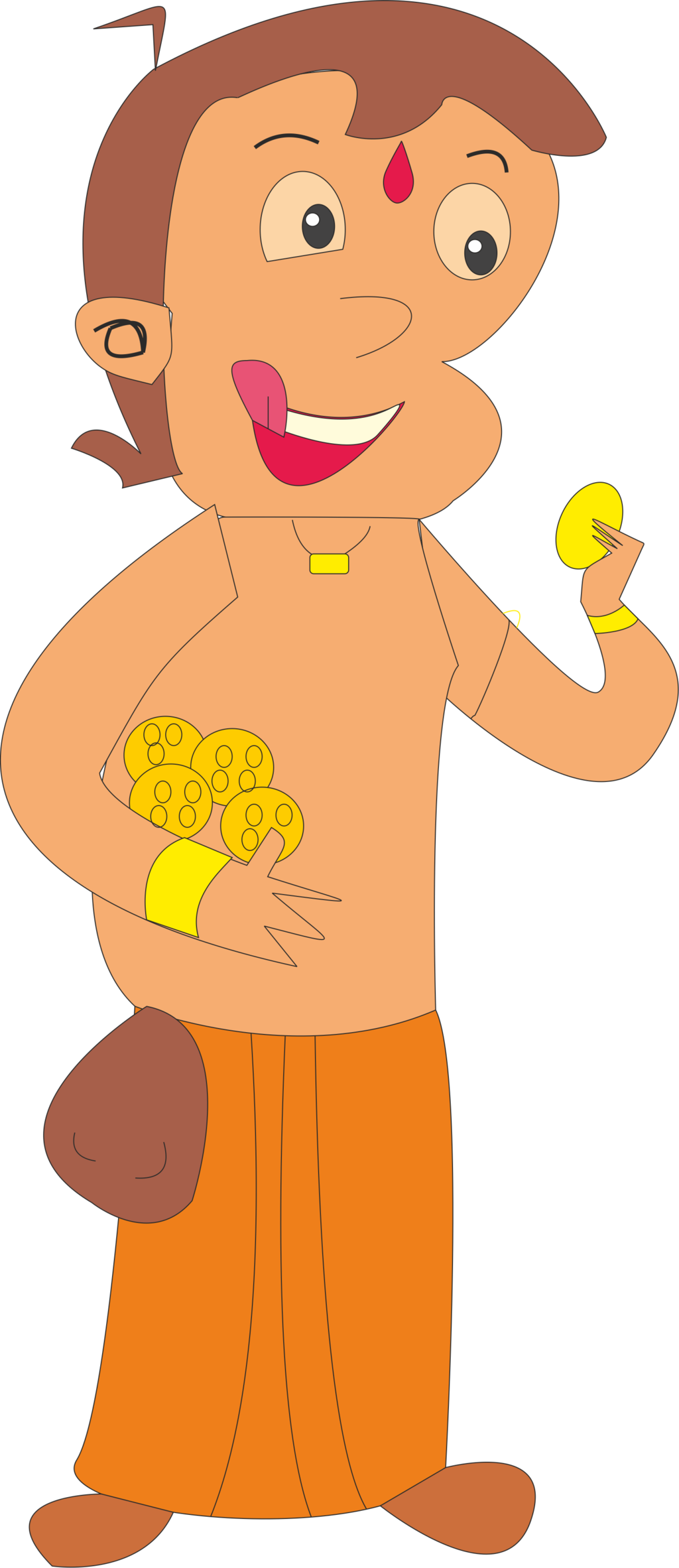 Vintage Clipart Of Chota Bheem By Anuj999 Chota 335kb - Clip Art (1024x2364)