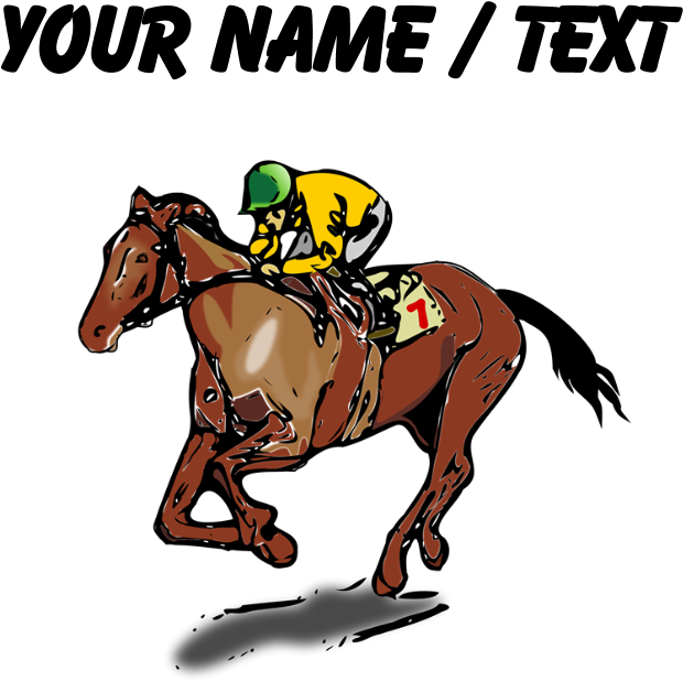 Custom Race Horse Shower Curtain - Race Horse Throw Blanket (700x700)