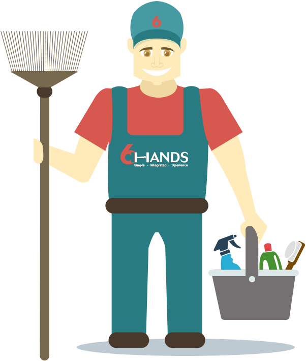 Reliable Home Cleaning Services In Singapore - Cartoon (602x710)