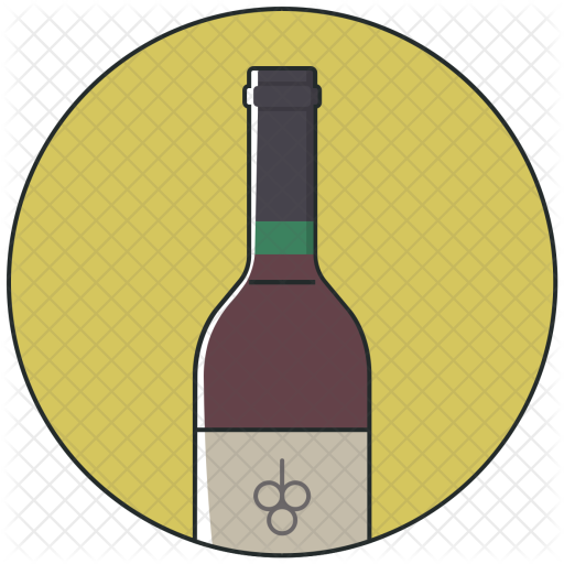 Alcohol, Bottle, Wine, Drink, Red, Grapes Icon - Soul Eater Soul (512x512)