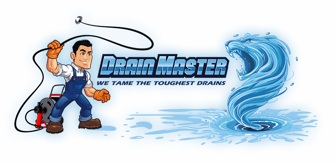 Drainmaster Ohio Home Plumbing And Sewer Residential - Sewer Drain Cleaning Logo (1077x524)
