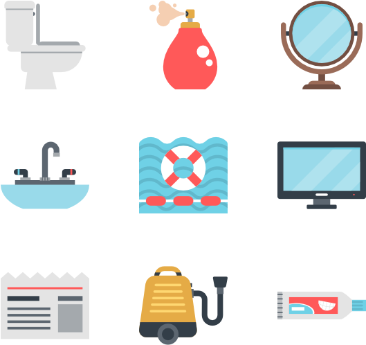 Hotel Icon Set - Hotel Icon Set (600x564)