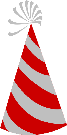 05 Mar 2015 - Red And White Birthday Hat (256x512)