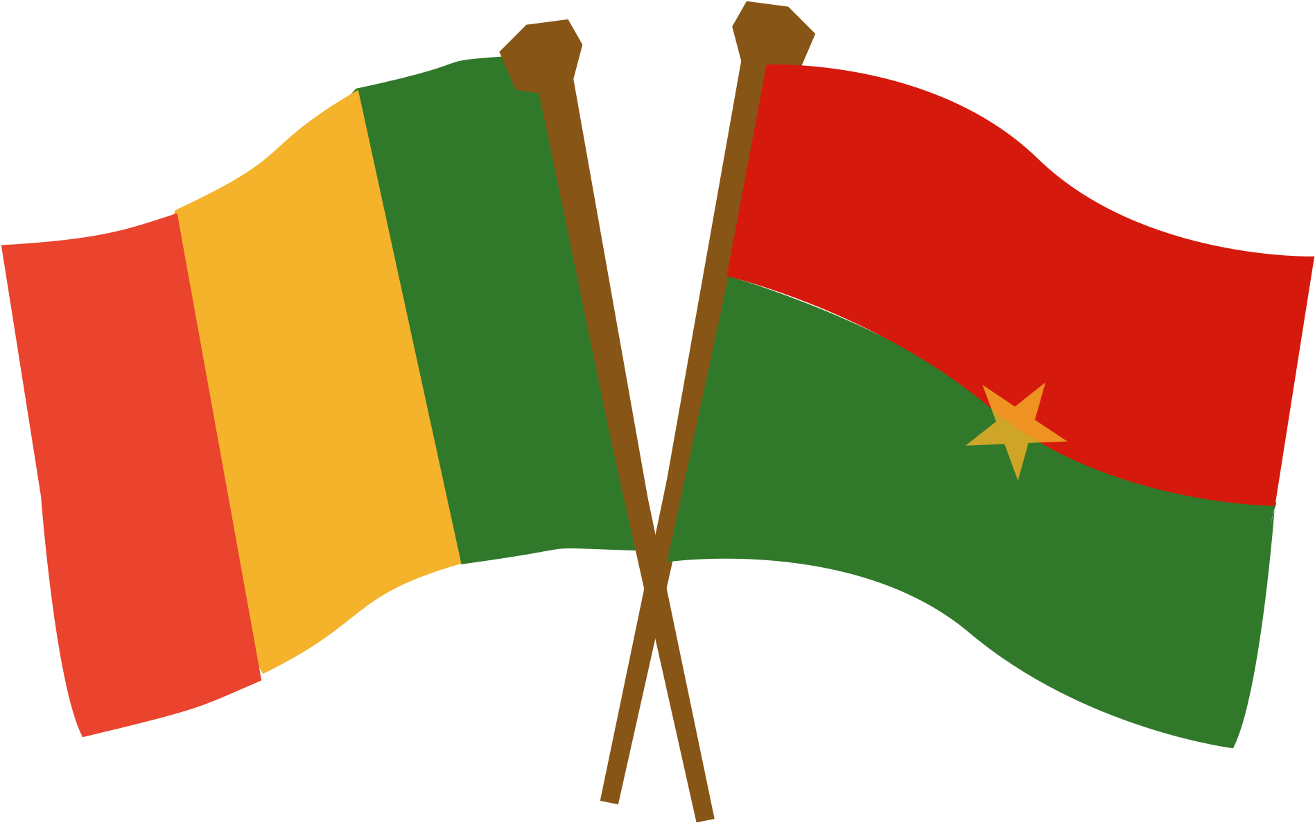 Big Image - Mali Flag Clipart Png (2400x1690)