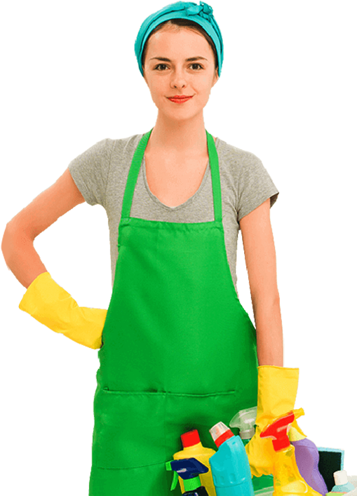 Domestic Cleaning Girl - Woman Cleaning Png (510x730)