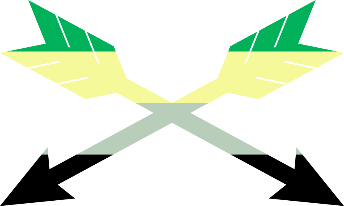 Aromantic Crossing Arrows By Pride-flags - Flag (1153x692)