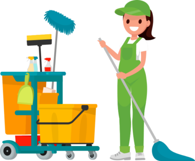 Looking For A Cleaner With Own Equipment To Clean A - Office Cleaning Clip Art (393x325)